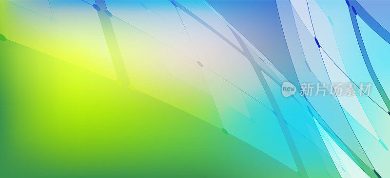 Green and Blue Color Circle shape technology abstract background
